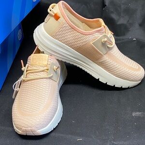 Hey Dude Women's Light Peach Sneakers